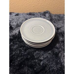 Vintage Russel Wright Gray Ceramic Saucers  Set Of 6 1940's Gray